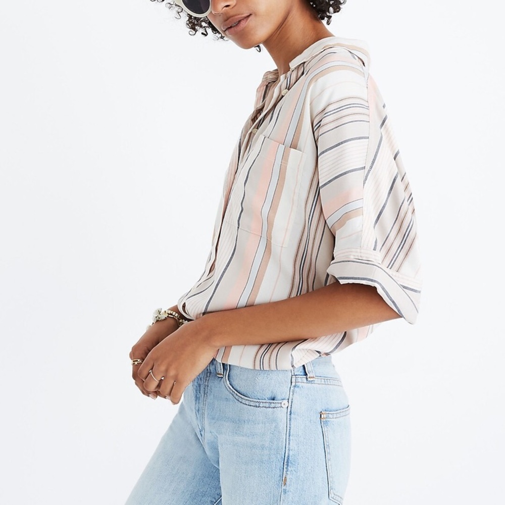 Madewell Courier Shirt in Aldwin Stripe